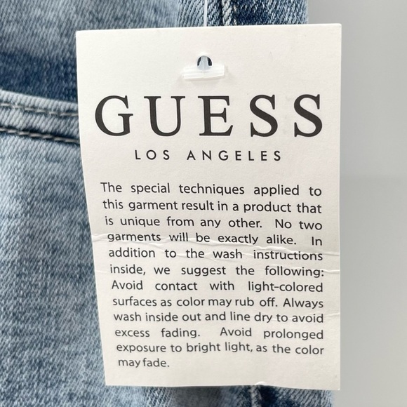 NWT Guess Avalon Modern Skinny Light Wash Jeans Size 31 x 32 - Picture 3 of 13